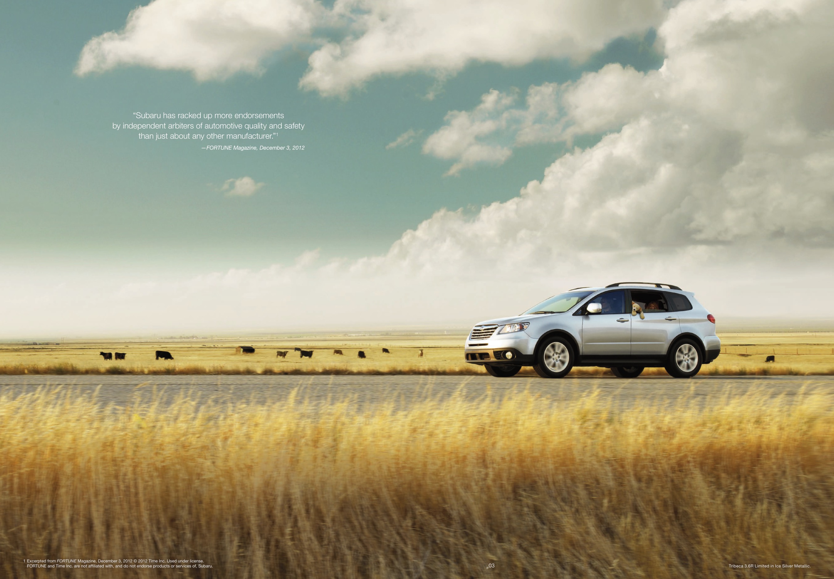 2014 Subaru Tribeca Brochure Page 12